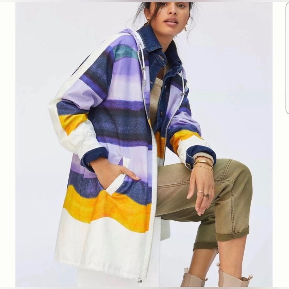 Maeve Striped Windbreaker